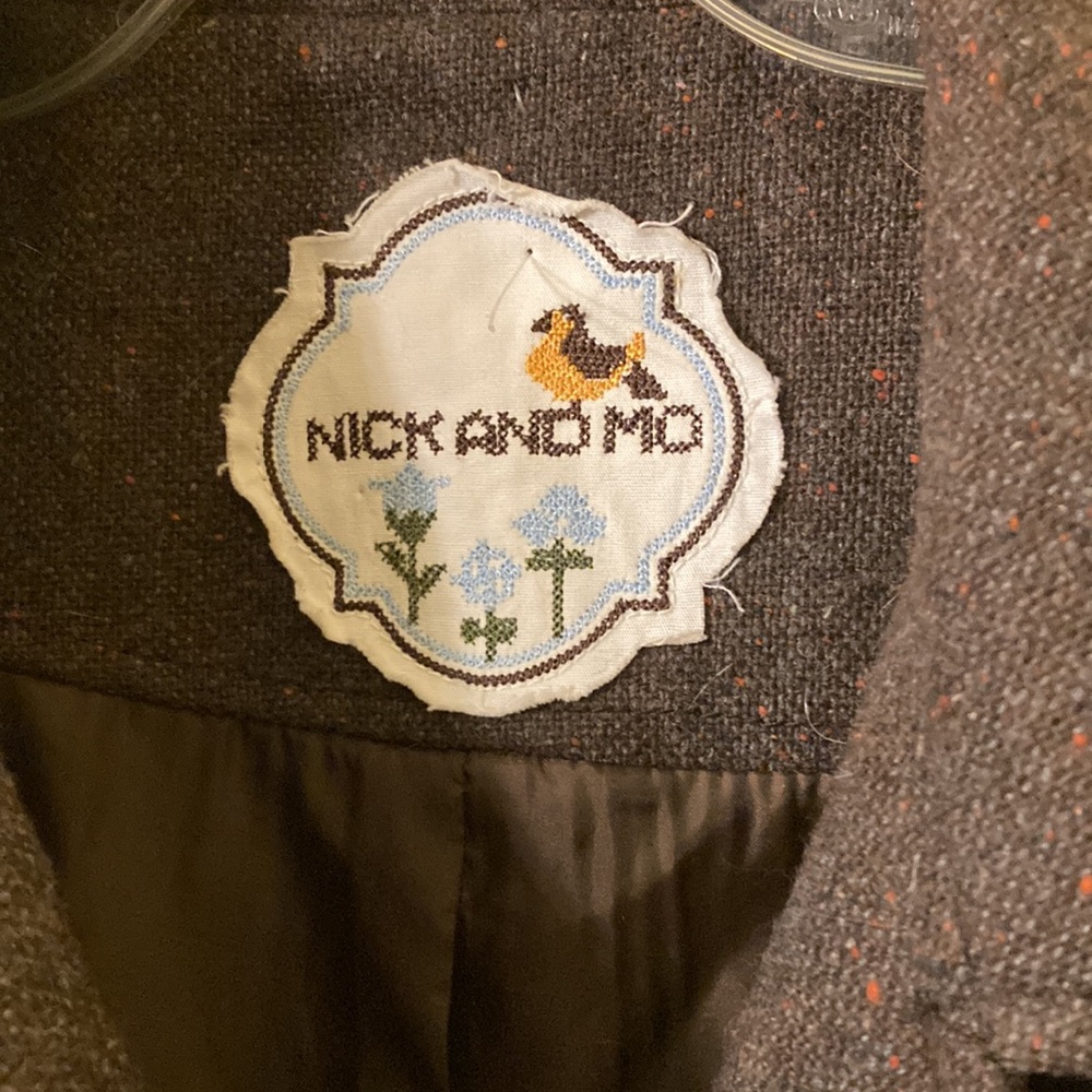 ✅Nick and Mo brown flared pea coat - Picture 3 of 6